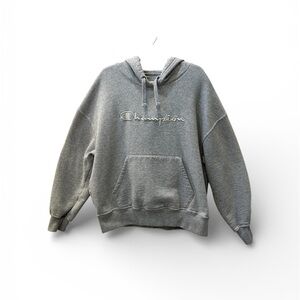 CHAMPION Women’s Size Large Heather Gray Hoodie Pullover Sweatshirt